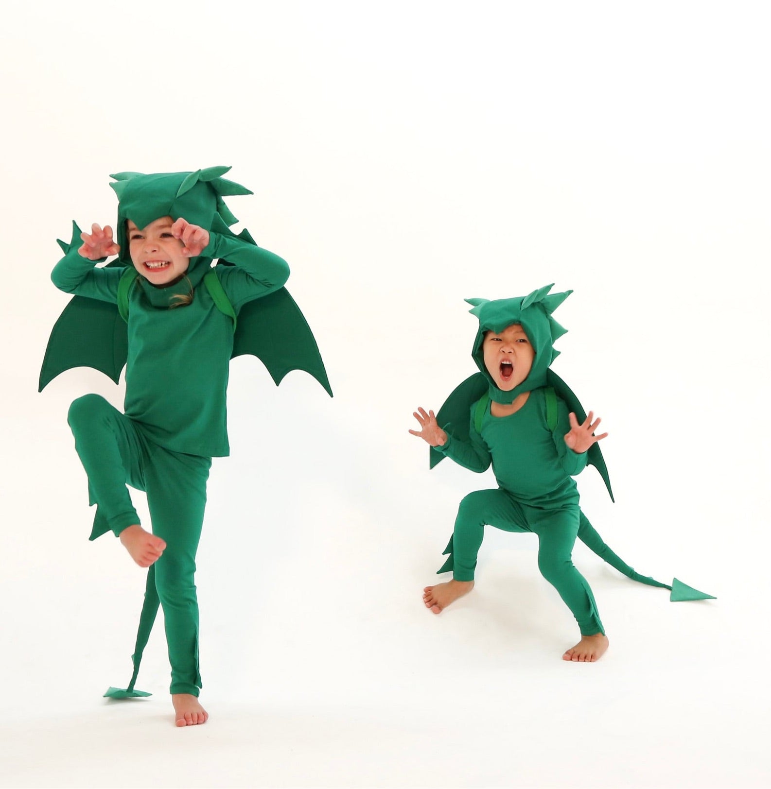 Band of the Wild Green Dragon Pajama Costume Pretend Play Clothes