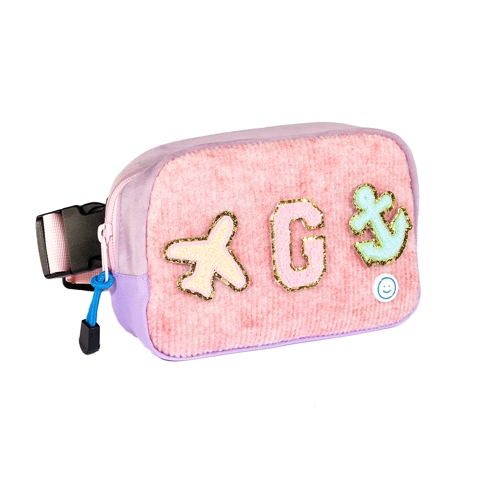 Hook & Loop Lux Belt Bag - Pink/Lavender