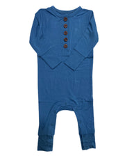 Marlin Long Sleeve Henley Romper