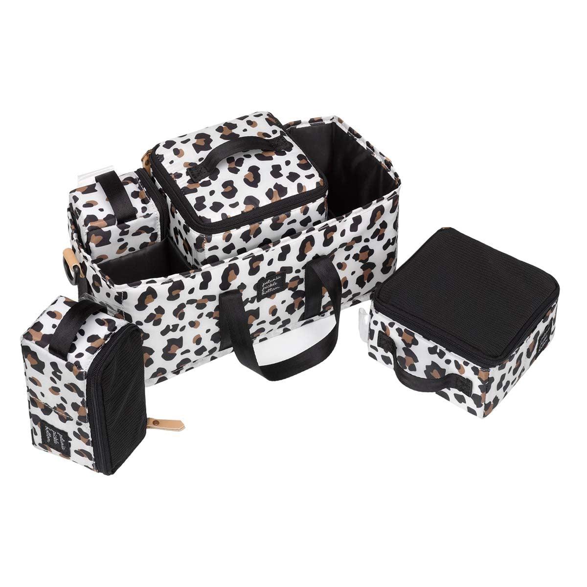 Petunia Pickle Bottom Inter-Mix Deluxe Kit in Moon Leopard Diaper Caddie