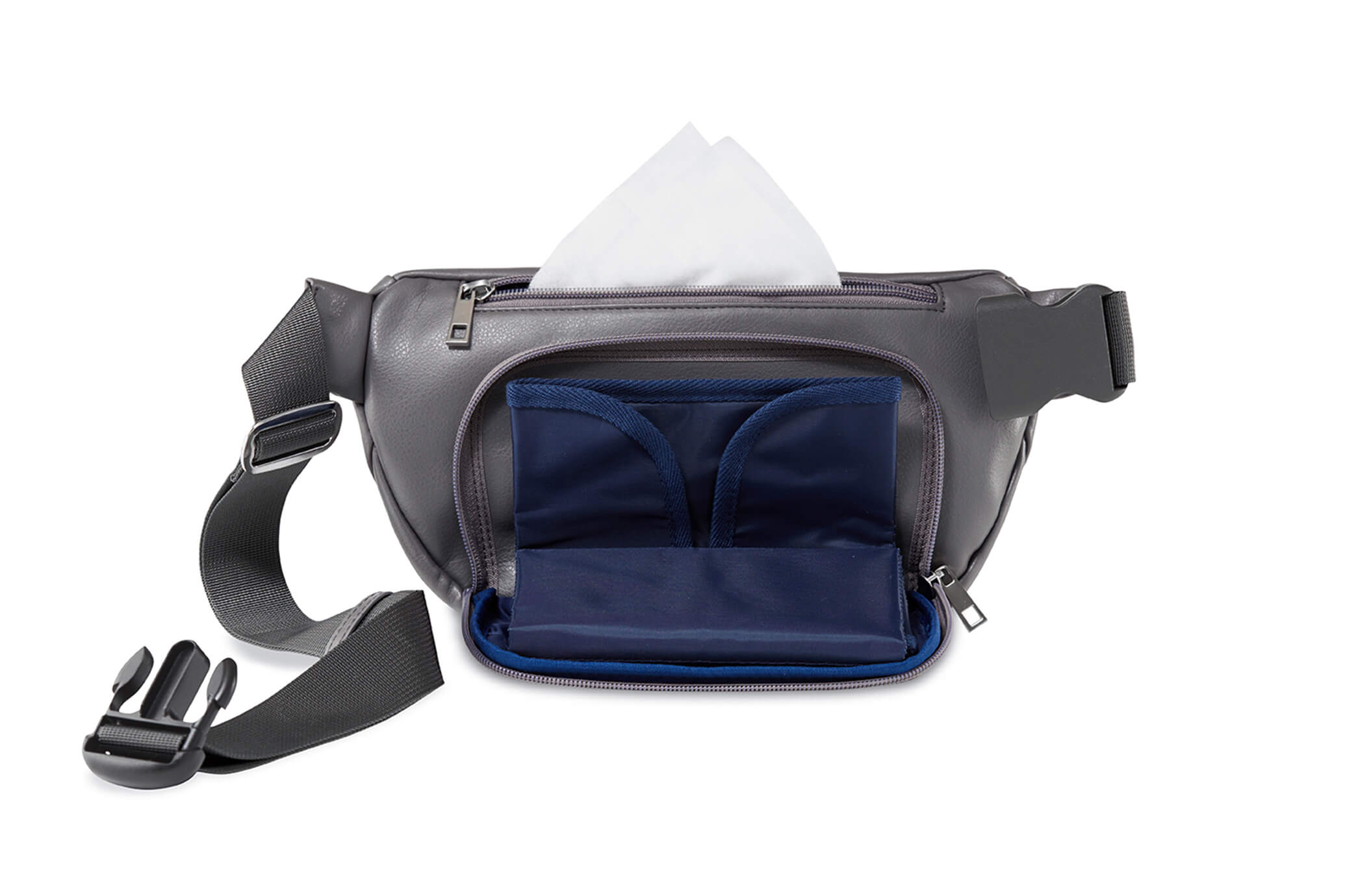 Kibou Vegan Leather Bag - Charcoal