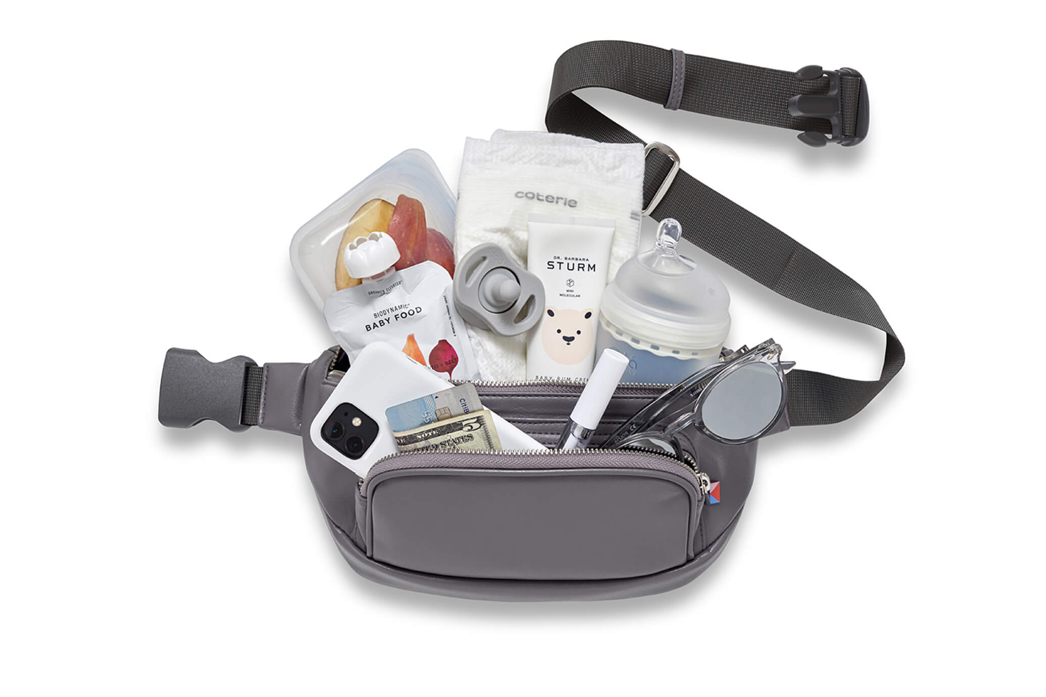 Kibou Vegan Leather Bag - Charcoal