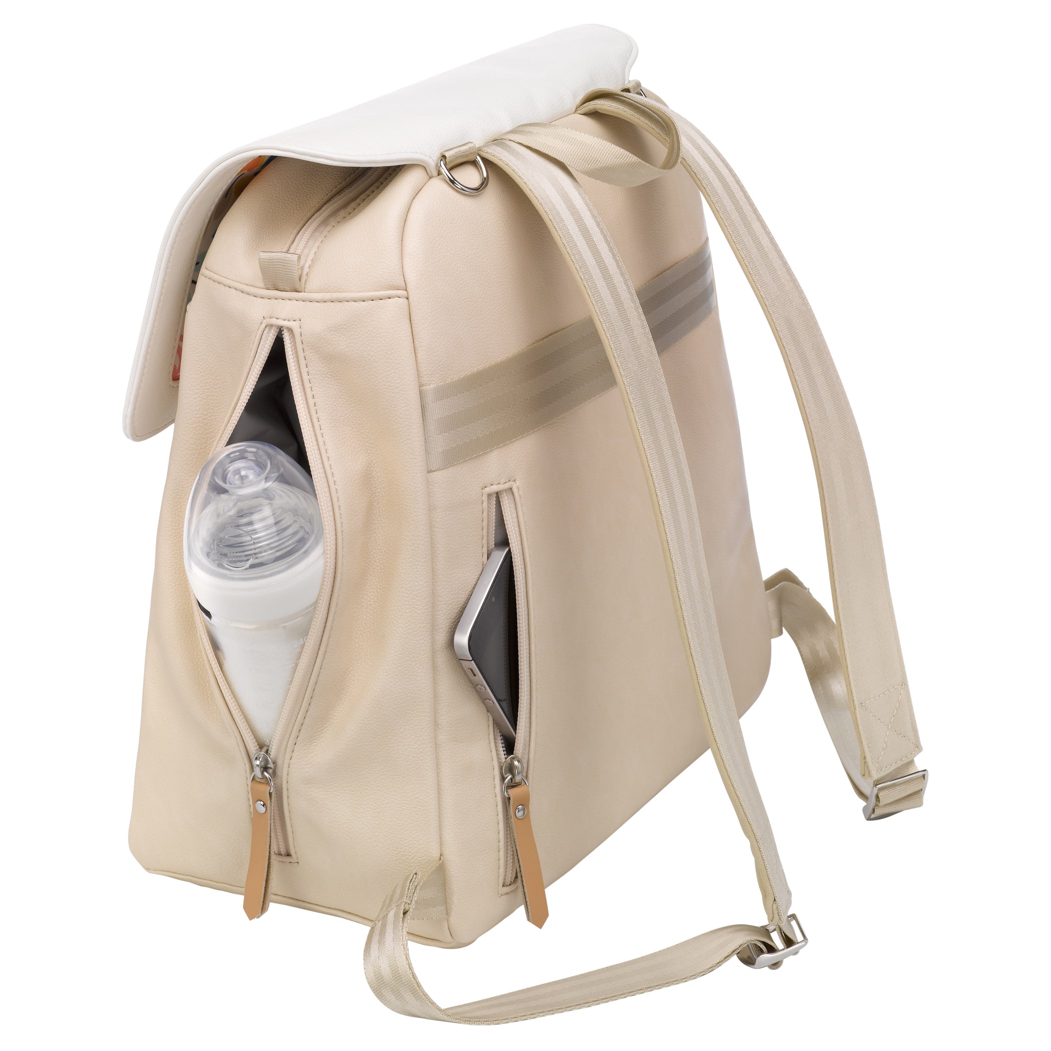 Petunia Pickle Bottom Meta Diaper Backpack in Toasted Marshmallow