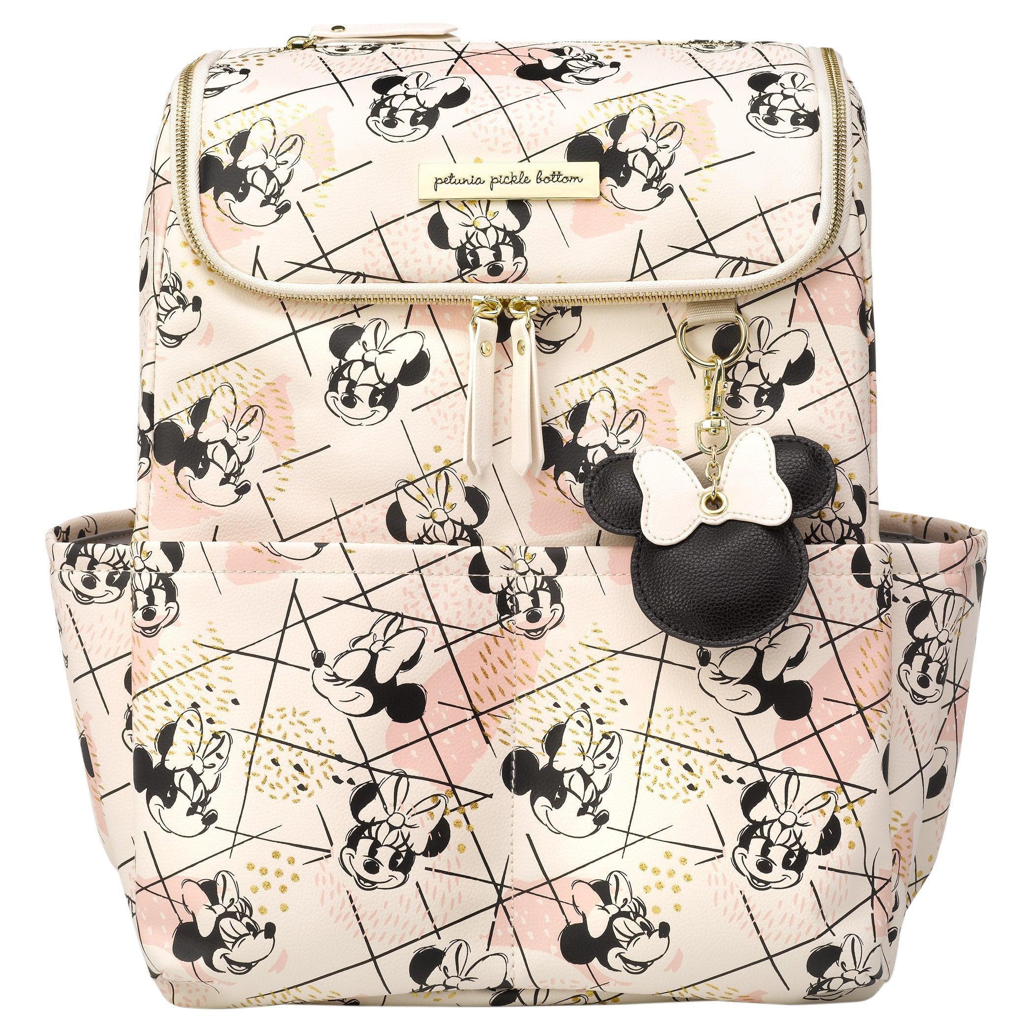 Petunia Pickle Bottom Method Diaper Backpack in Shimmery Minnie Mouse