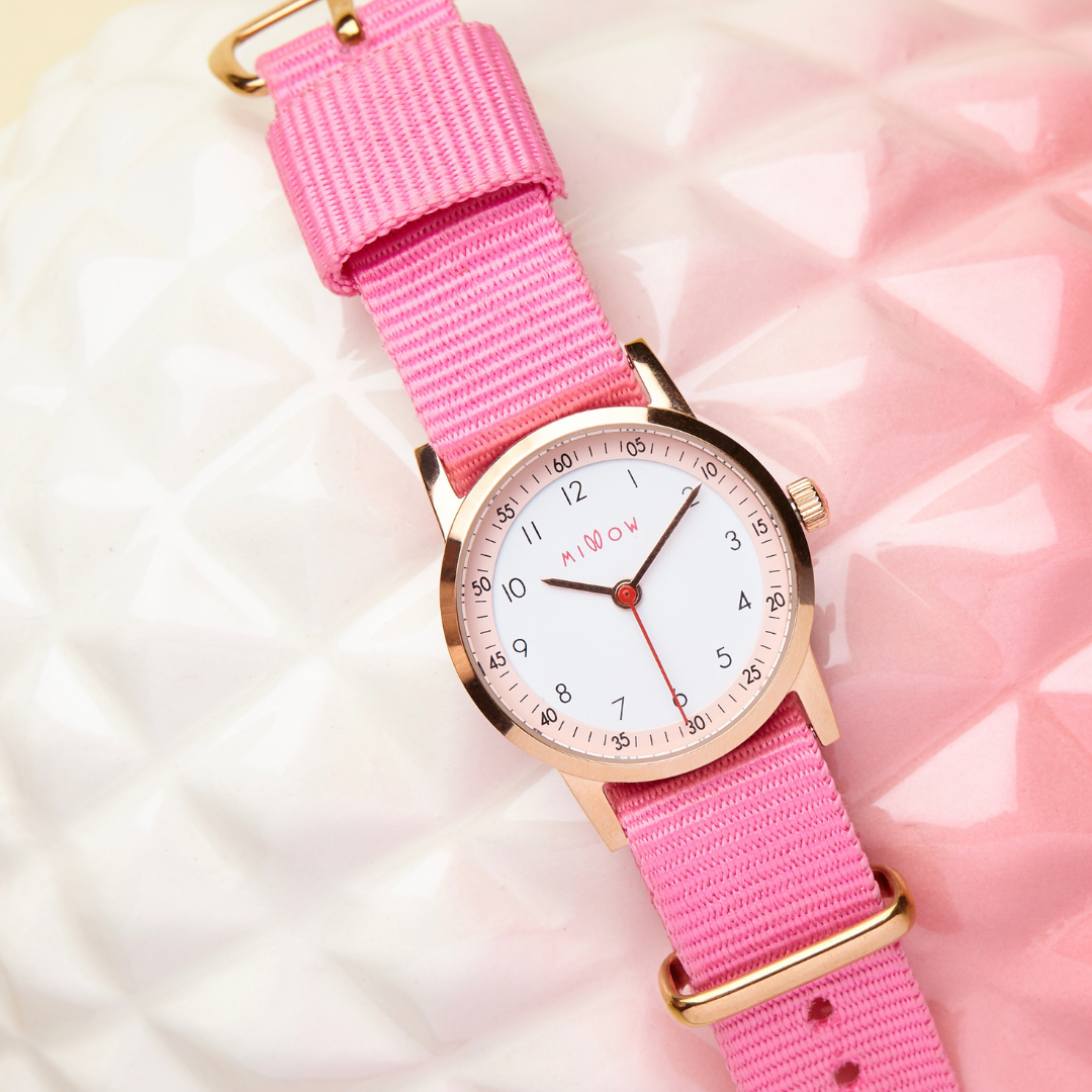 Millow Paris Millow Blossom Watch For Children - Candy Pink Strap Watche