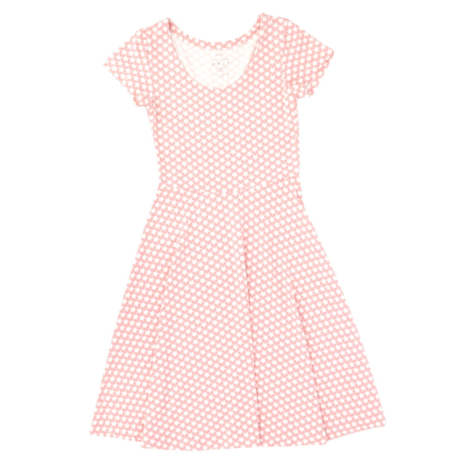 Mommy Swirly Girl Dress - Hearts and Stars Pink