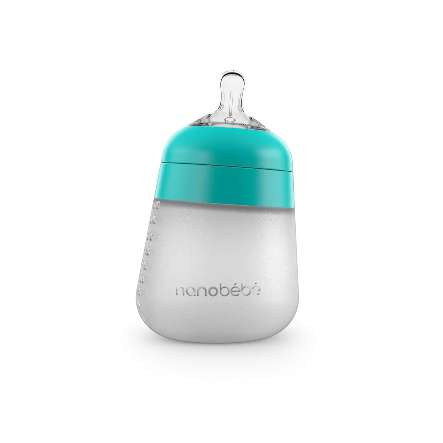 Nanobébé US Flexy Silicone Baby Bottle - 5oz & 9oz by Nanobébé US
