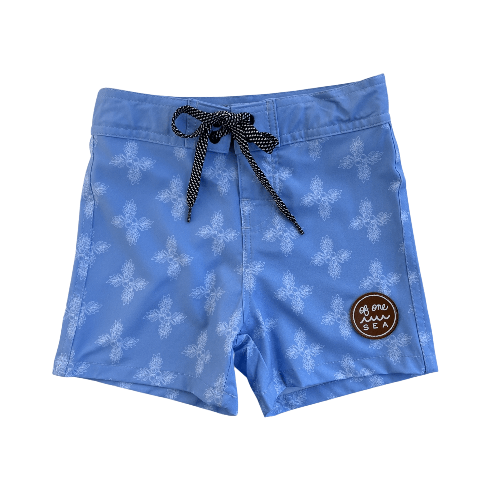 Kid’s Townshorts In Light Blue Breadfruit Bandana