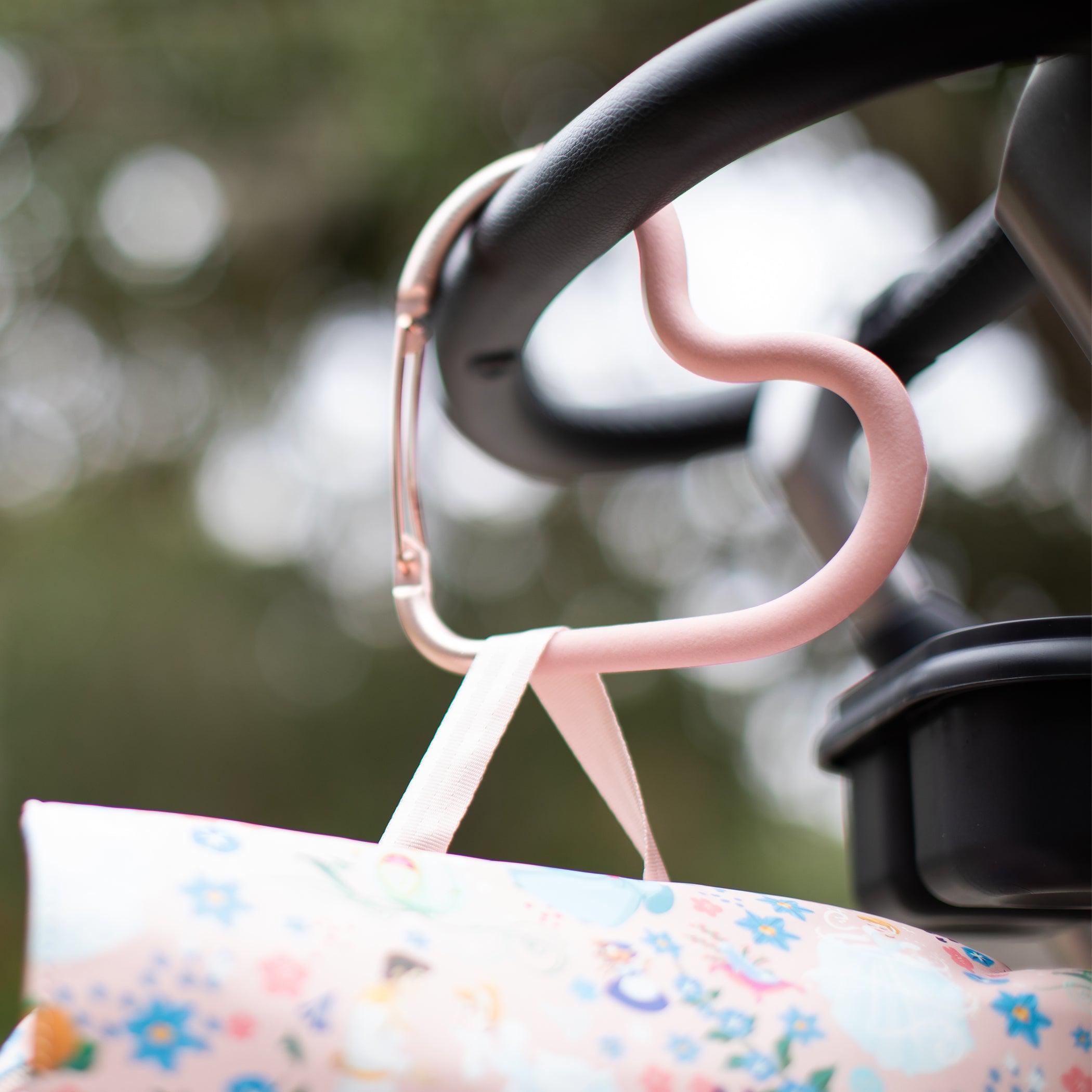 Petunia Pickle Bottom Oh My Heart Universal Stroller Hook in Blush/Rose Gold