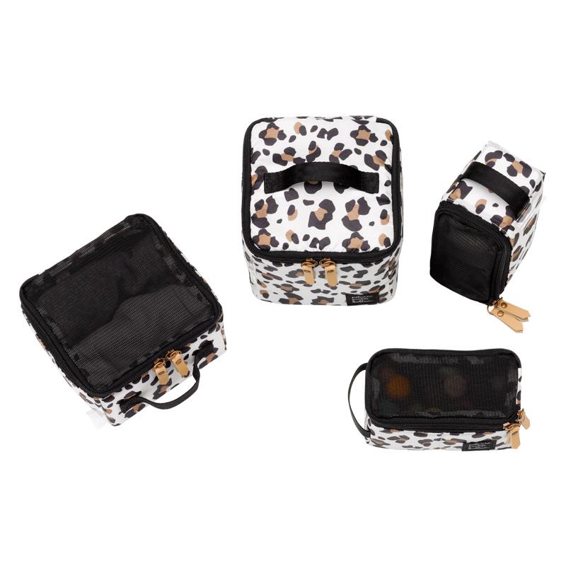 Petunia Pickle Bottom Packing Cube Set in Moon Leopard