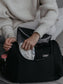 Storksak Poppy Luxe Black Shoulder Bag Shoulder Bags