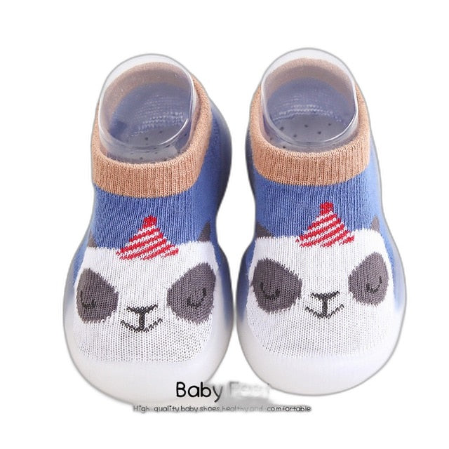 Animal Sock Shoes - Blue Panda