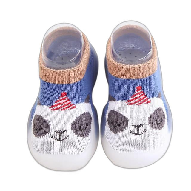 Animal Sock Shoes - Blue Panda