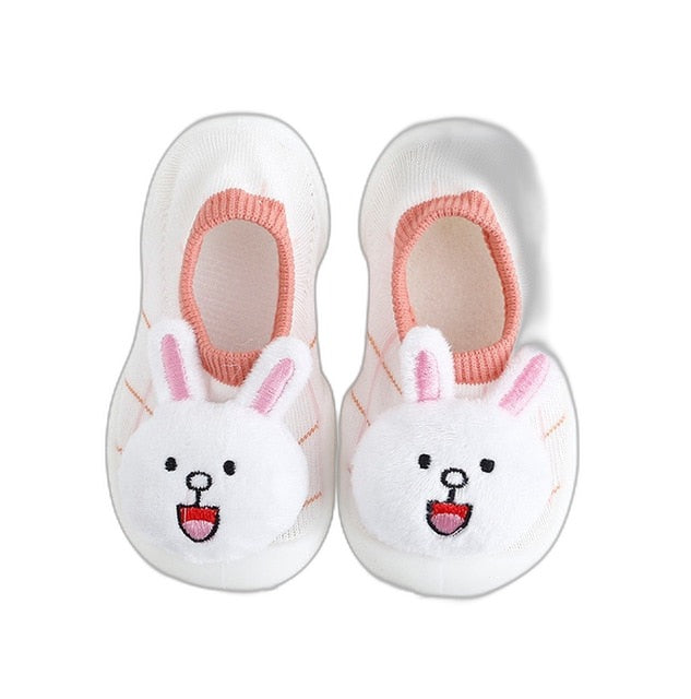 Baby Doll Sock Shoes - White Rabbit