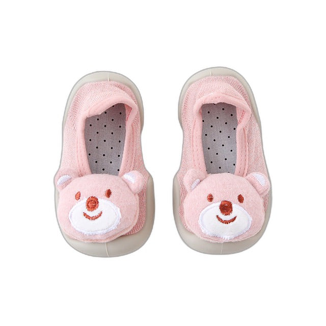 Baby Doll Sock Shoes - Pink Dog