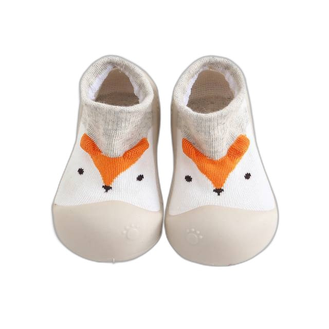 Animal Sock Shoes - Gray Little Fox