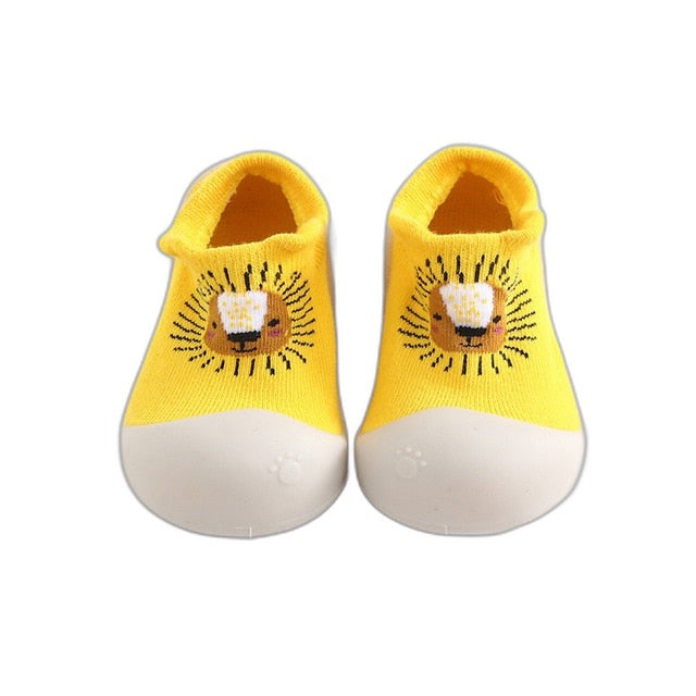 Animal Sock Shoes - Yellow Lion