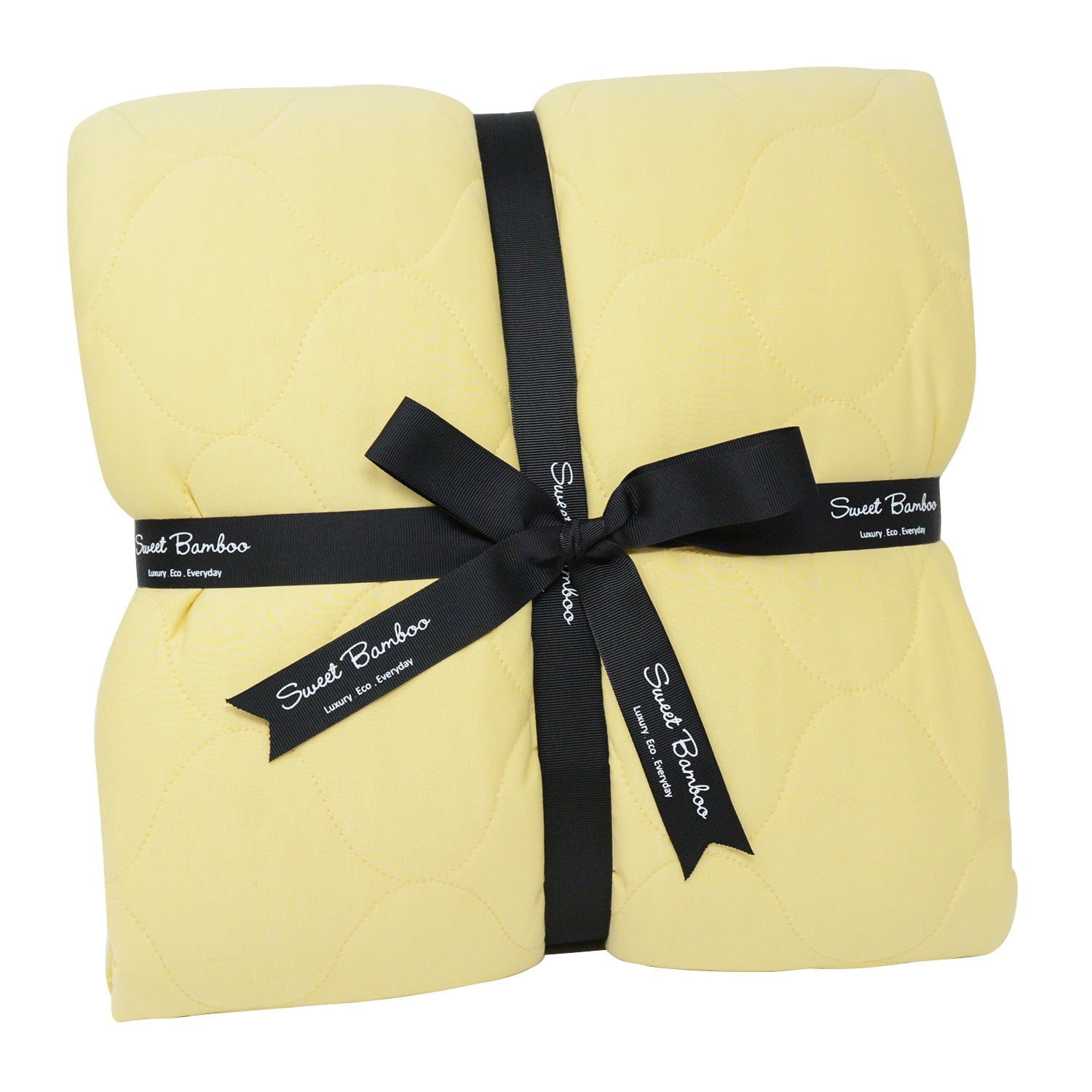 Quilted Blanket - 80 X 60 - Honeycomb - Daffodil Gold