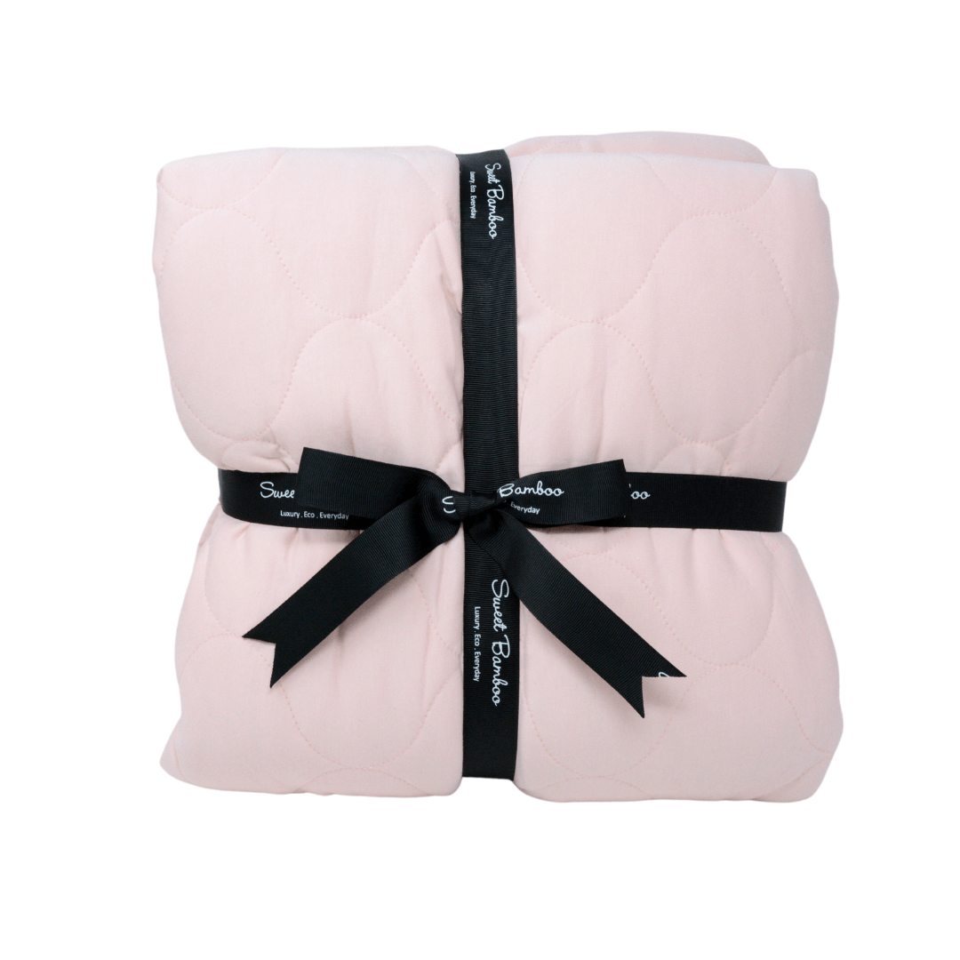 Quilted Blanket - 80 X 60 - Pink Blush