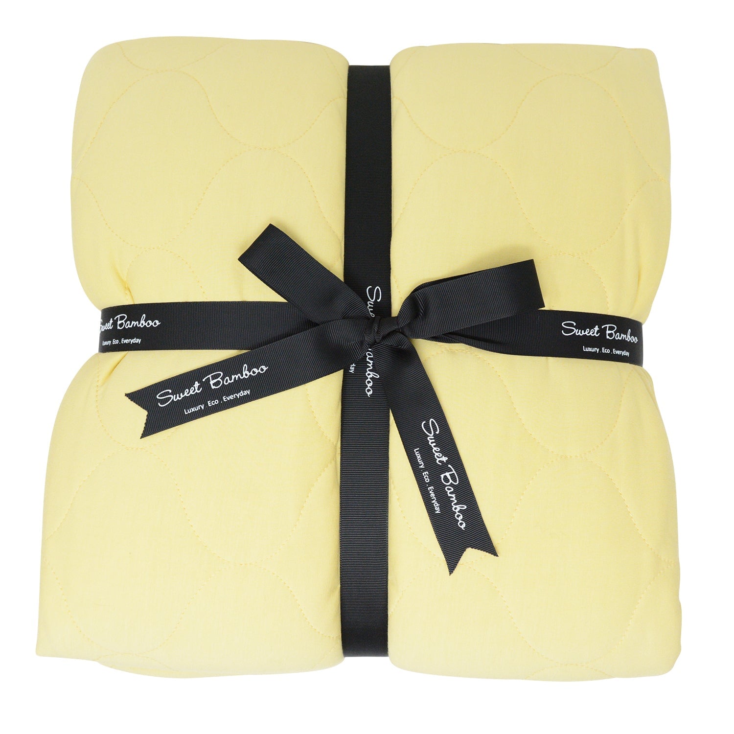 Quilted Blanket - 80 X 60 - Honeycomb - Daffodil Gold