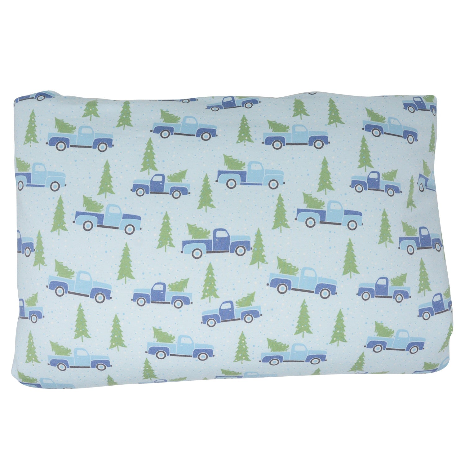 Quilted Blanket - 80 X 60 - Vintage Truck Blue