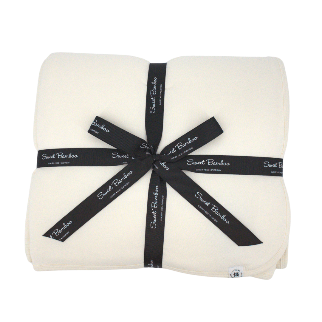 Quilted Blanket - Whispery White