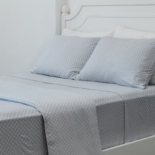 Quilted Blanket - Stars Grey