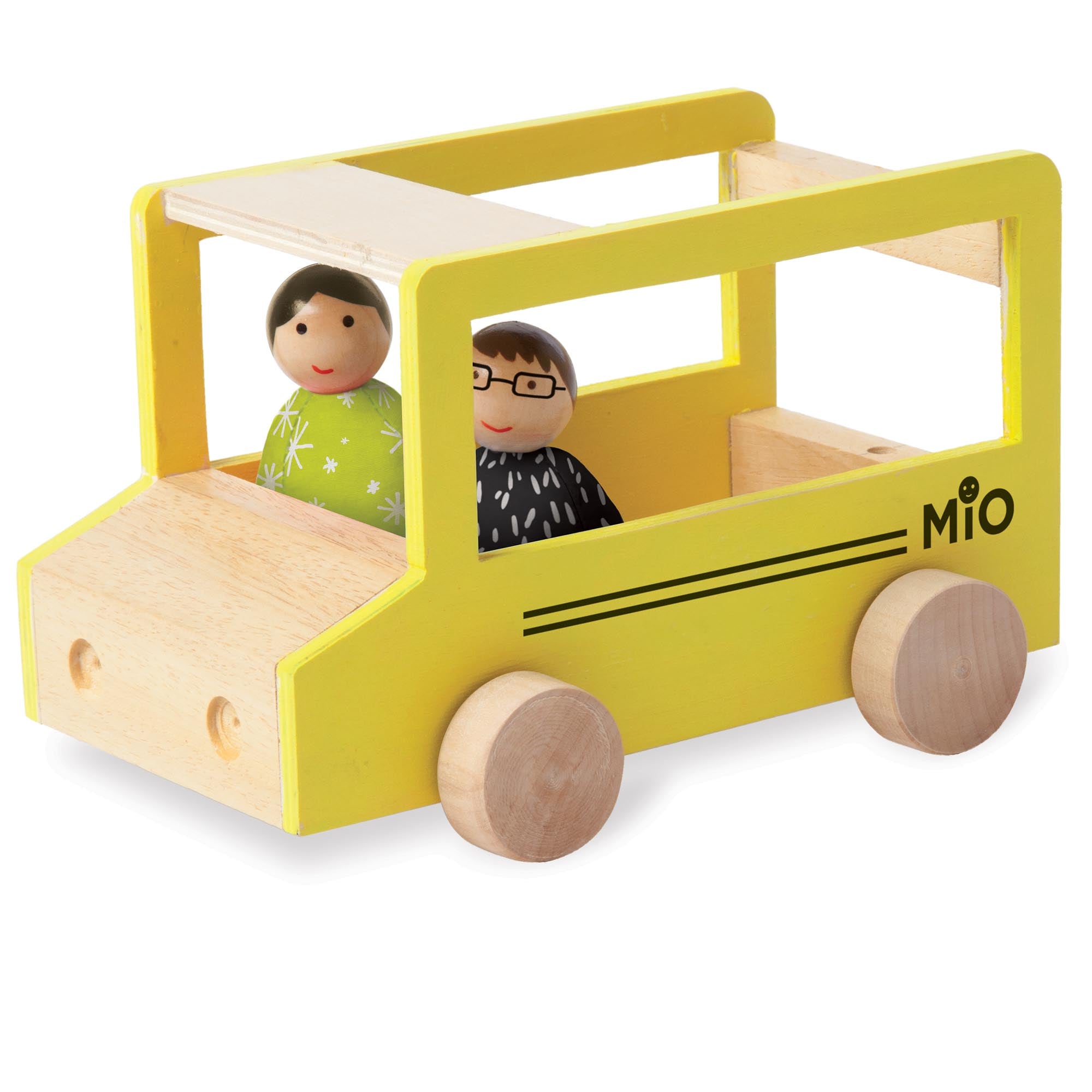 Manhattan Toy MiO School Bus + 2 People Play Vehicles