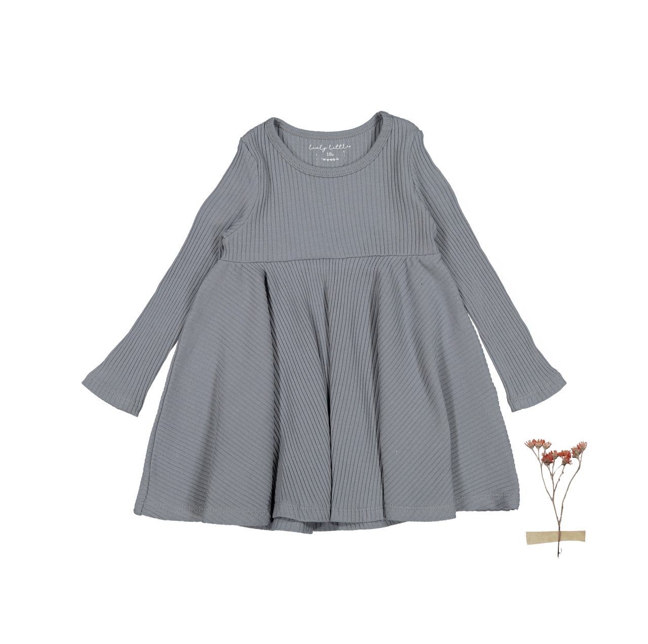 The Long Sleeve Dress - Slate