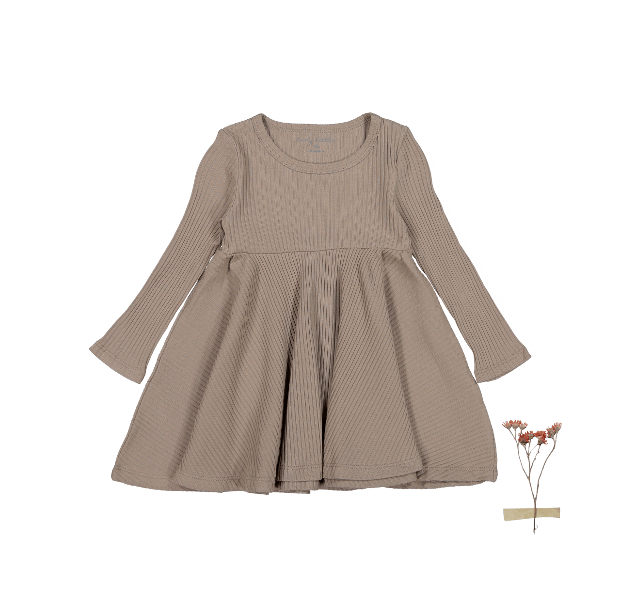 The Long Sleeve Dress - Taupe