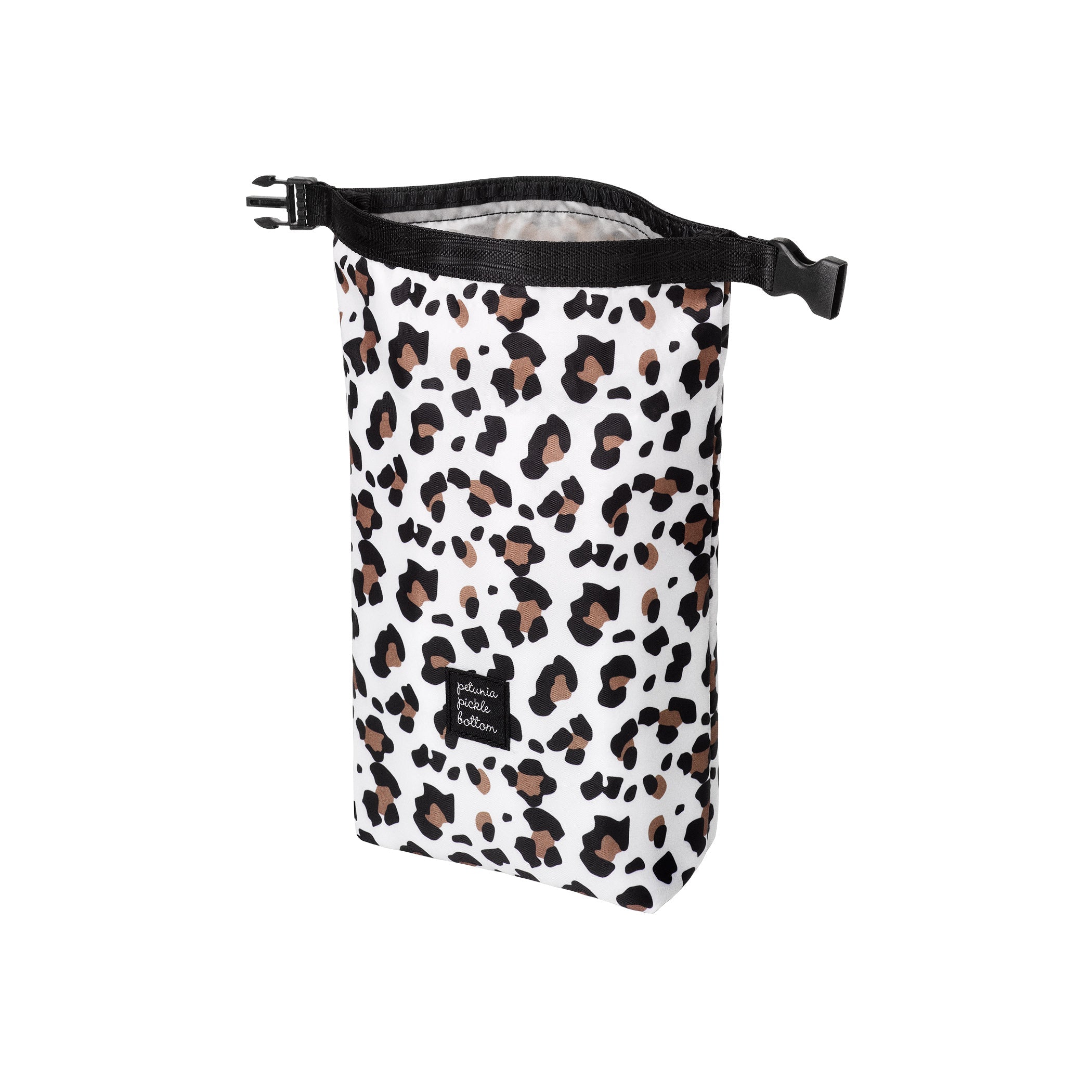 Petunia Pickle Bottom Sip Double Bottle Holder in Moon Leopard Bottle Bag