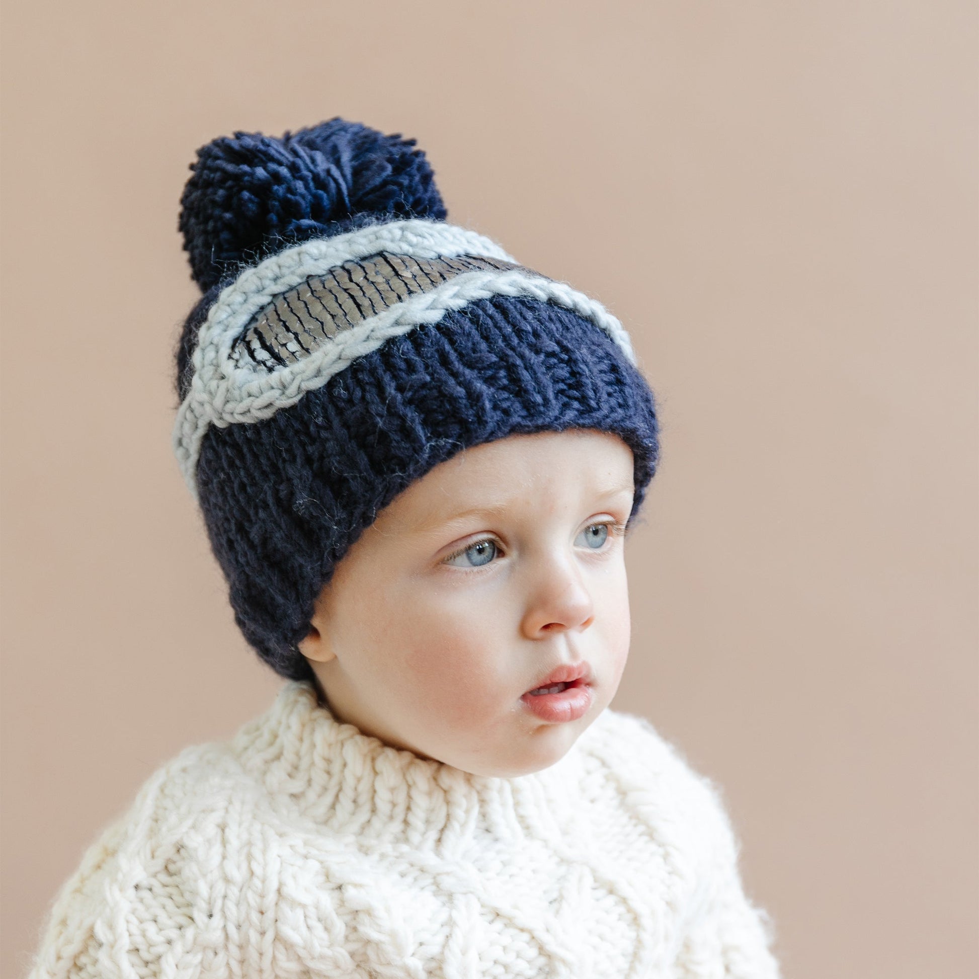 The Blueberry Hill Ski Goggles Beanie, Navy