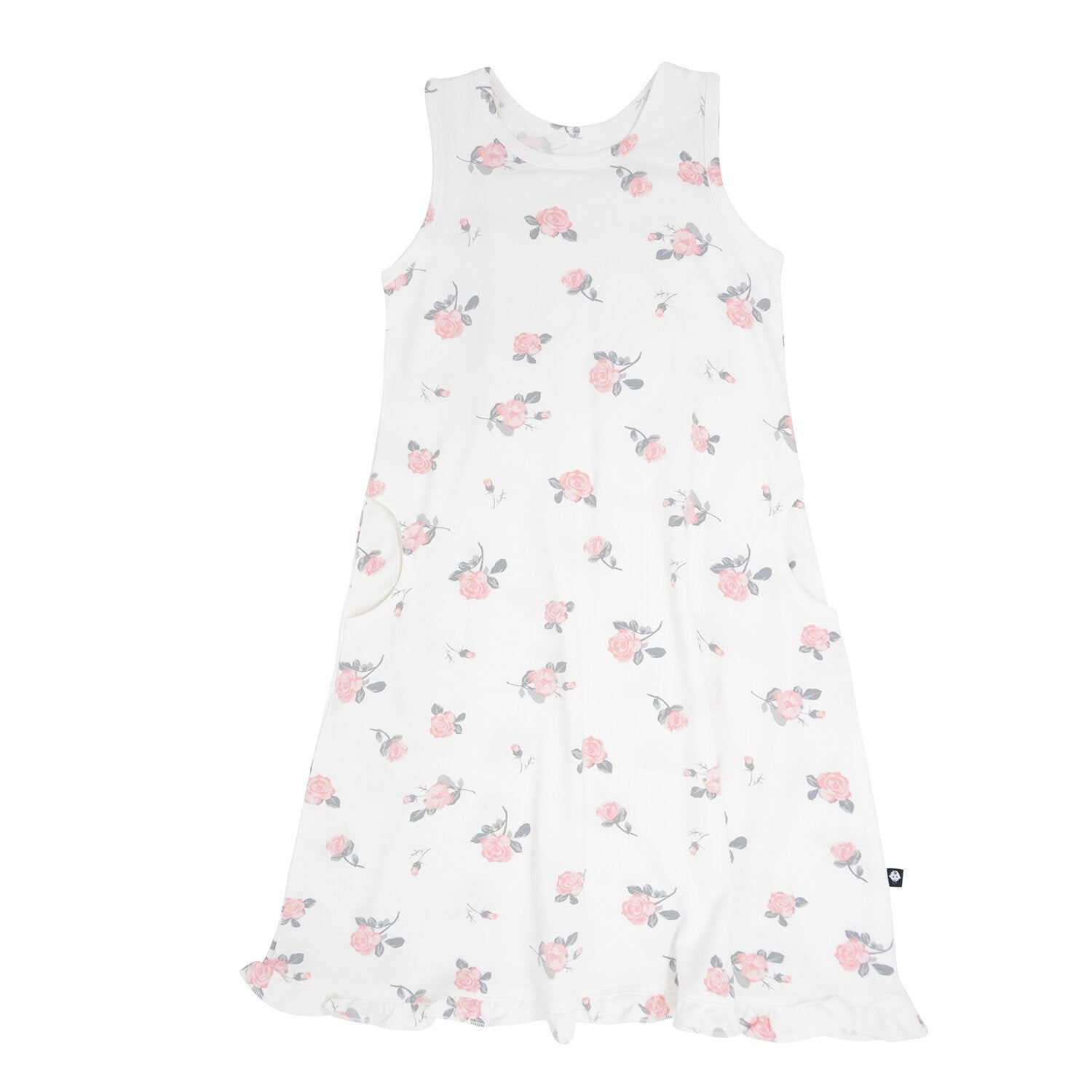 Summer Boho Dress - Roses White