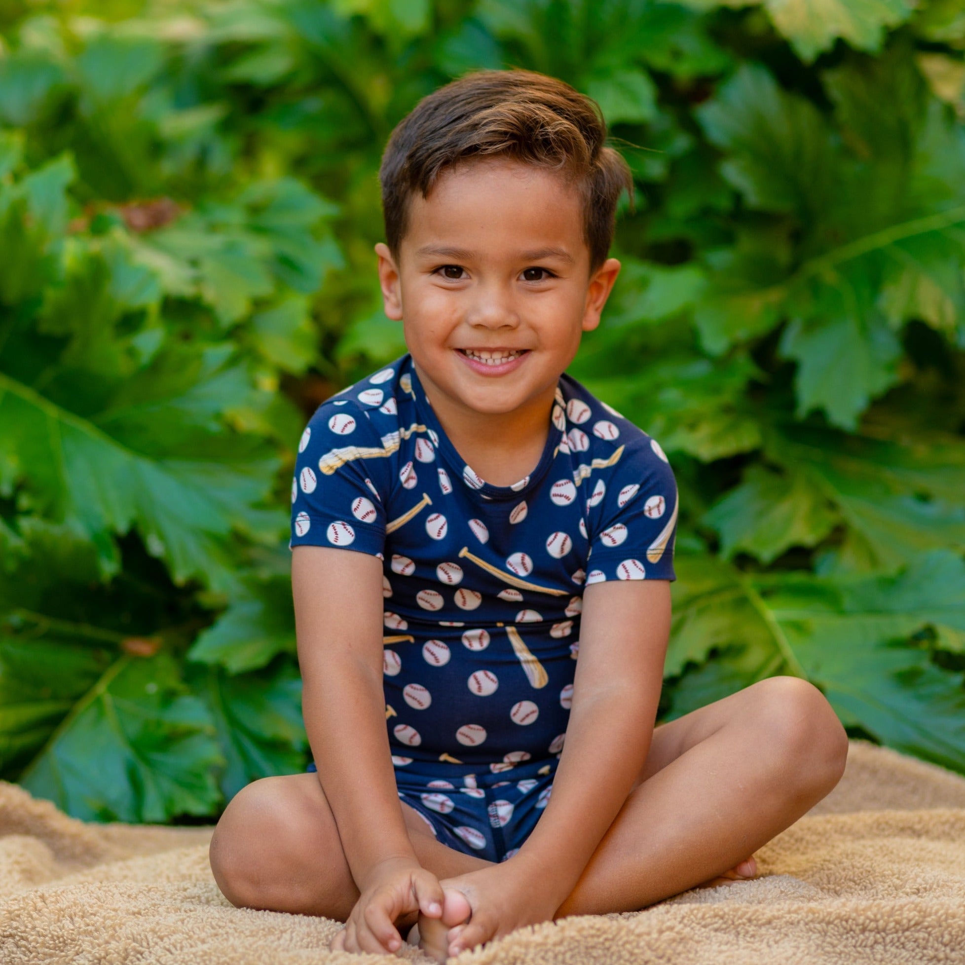 Summer PJ - Little Slugger Navy