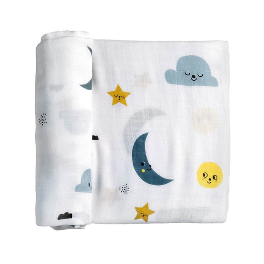 Moon And Stars Bamboo Swaddle