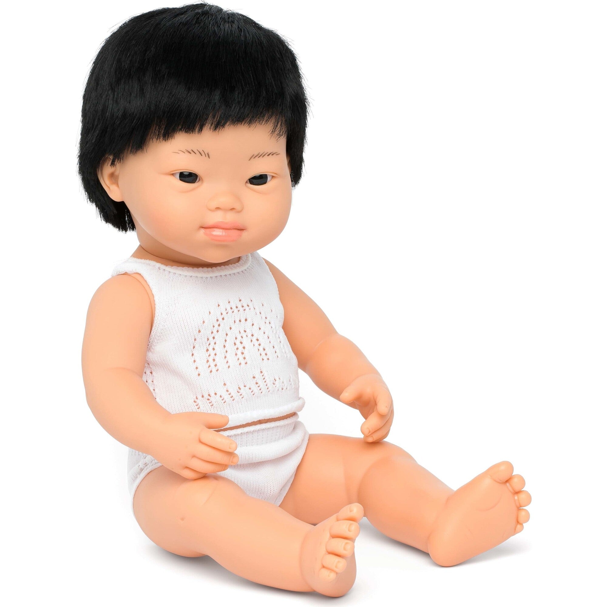 Miniland Baby Doll Asian Boy with Down Syndrome 15" Dolls