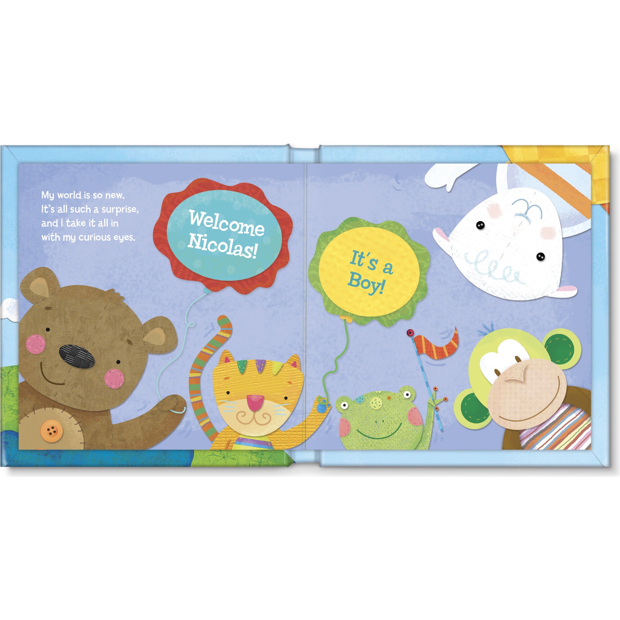 I See Me! Hello World! Personalized Book For Baby Boys 