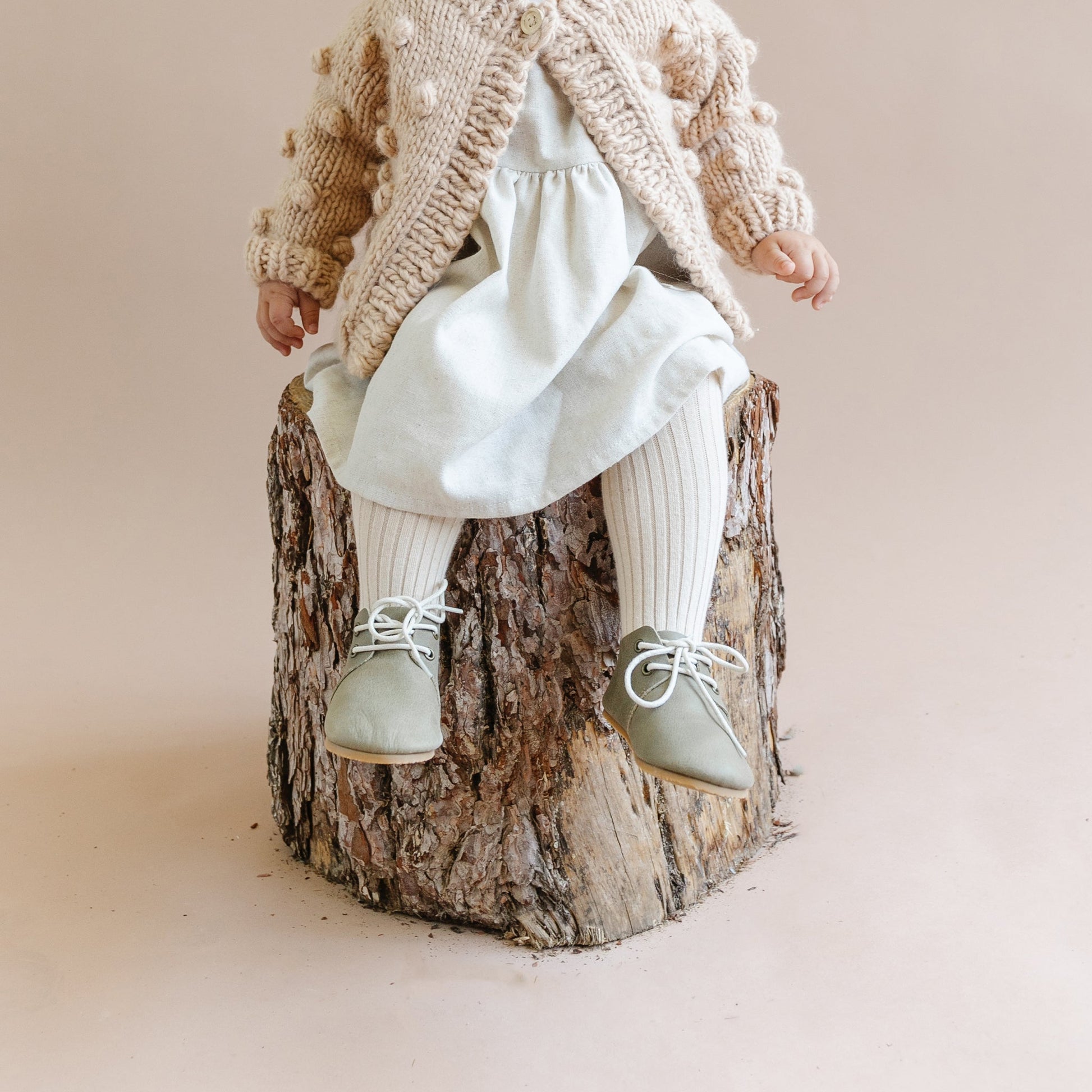 The Blueberry Hill Cotton Tights, Oat