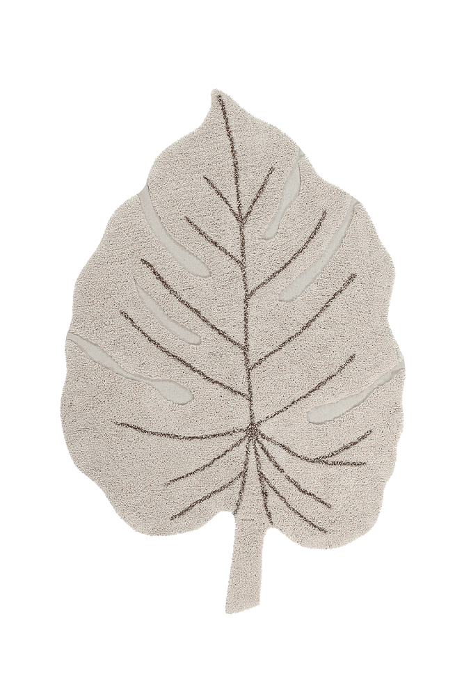 Washable Rug Monstera Natural  - Re Edition + Plants
