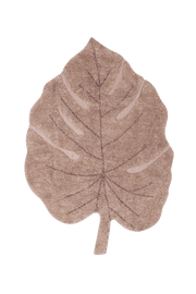 Washable Rug Monstera Vintage Nude  - Re Edition + Plants