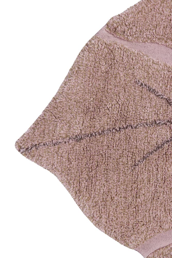 Washable Rug Monstera Vintage Nude  - Re Edition + Plants