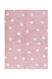 Washable Rug Polka Dots Pink  - POLKA DOTS