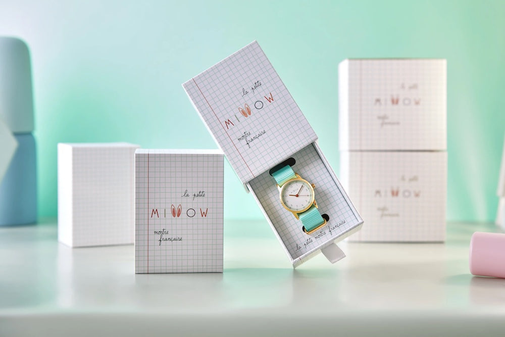 Millow Paris Millow Blossom Watch For Children - Watermint Green Strap Watche