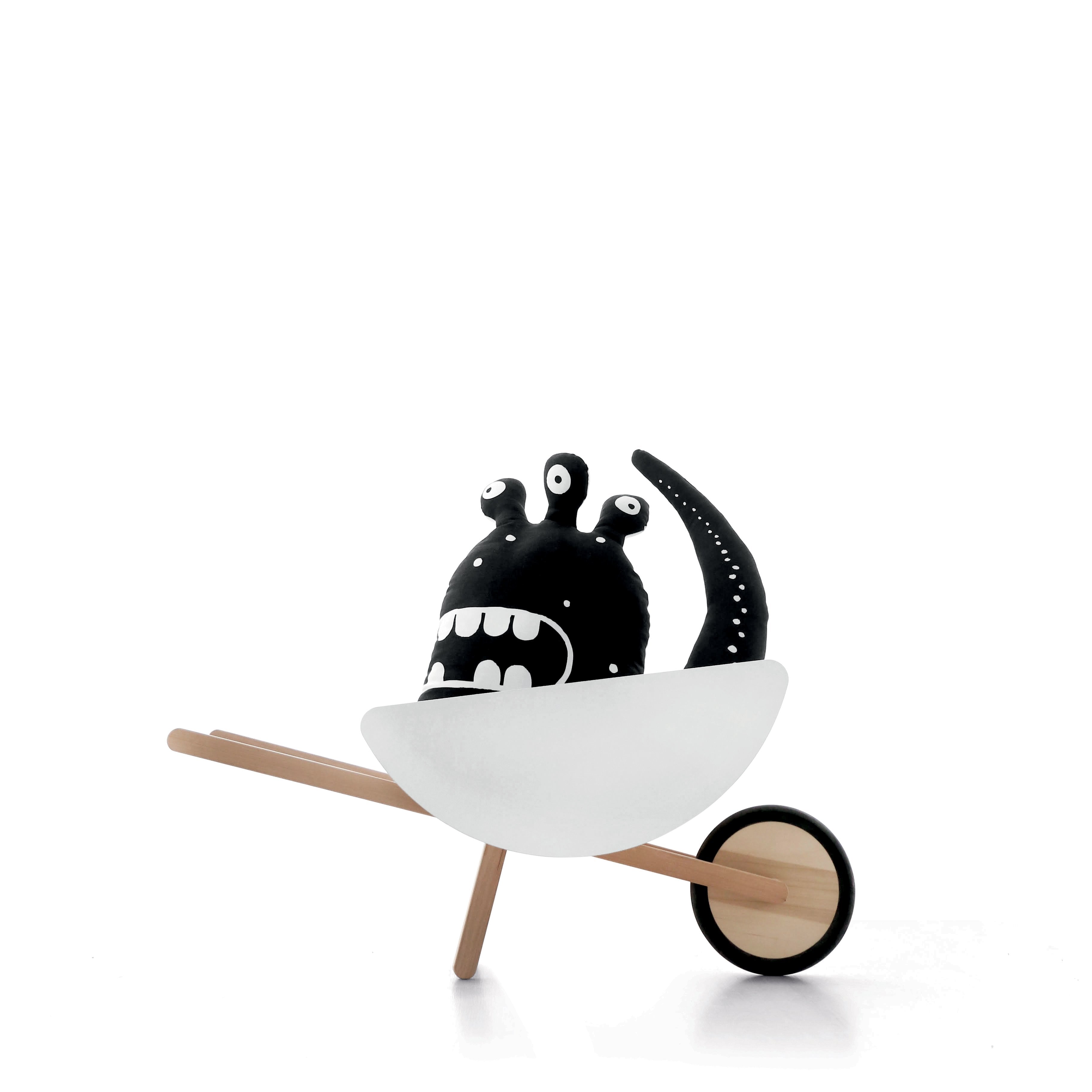 Wooden Toy Wheelbarrow for Kids